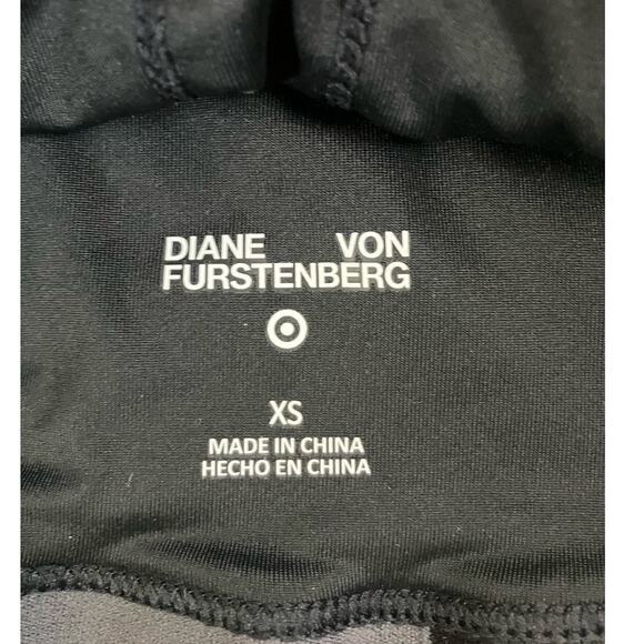 New Diane Von Furstenberg Black Green Blue Disco Zebra Sports Bra XS - Picture 4 of 8